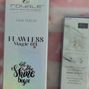 Royale Flawless Magic Oil Hair Serum And Perfect rescue Revitalizing Hair Serum
